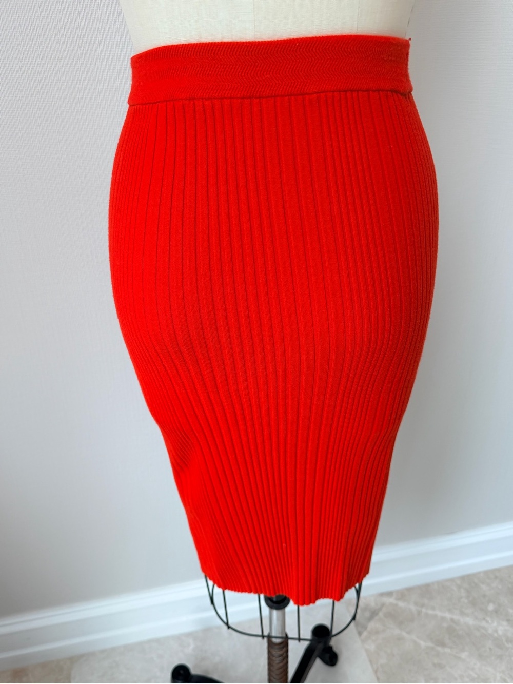 Rebecca Taylor bright Coral Red Skirt size S